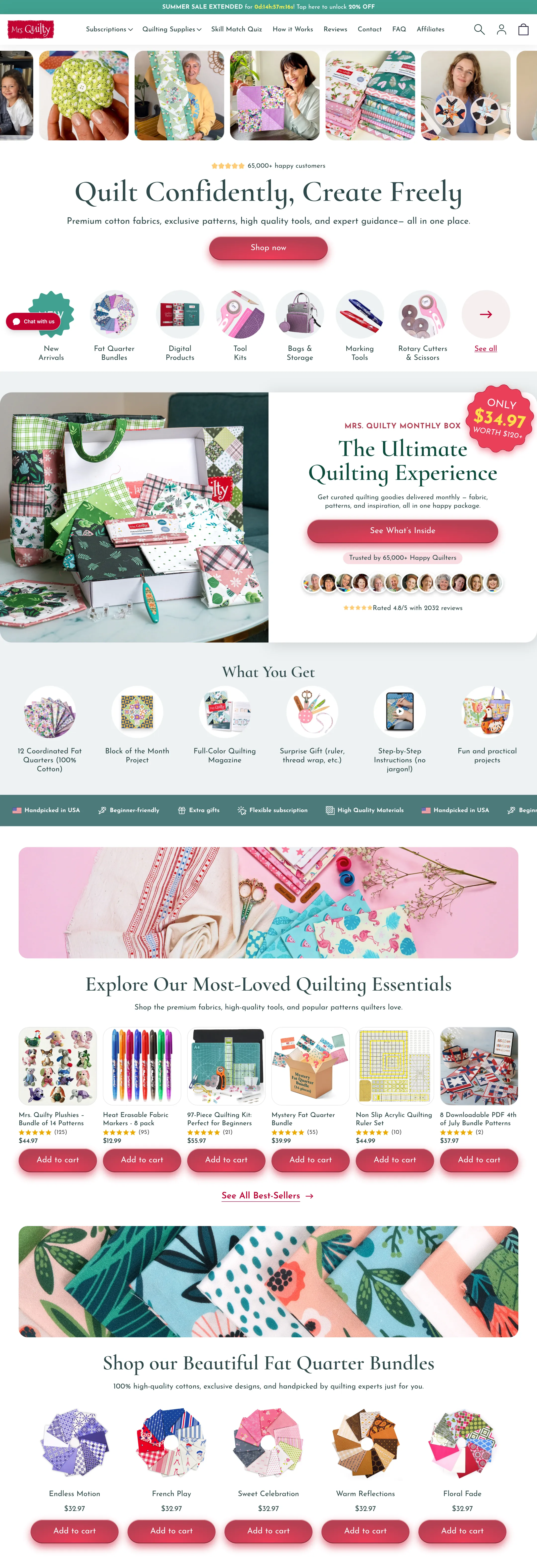 mrsquilty.com on desktop