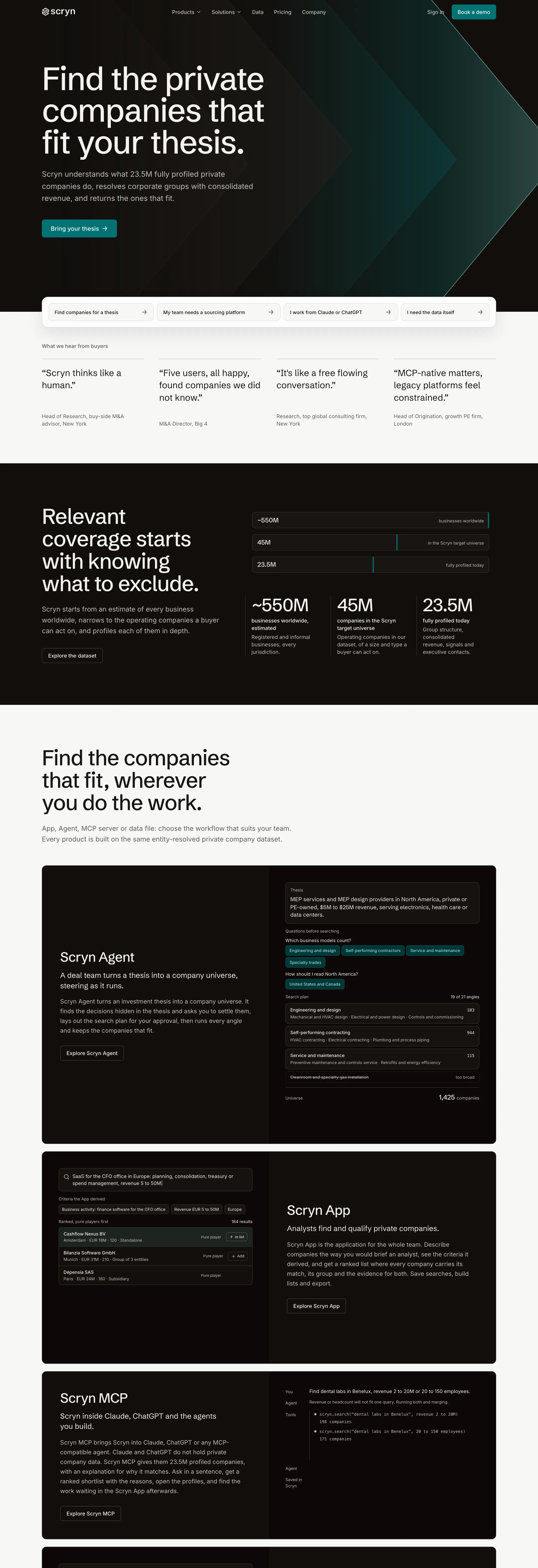 scryn.co on desktop